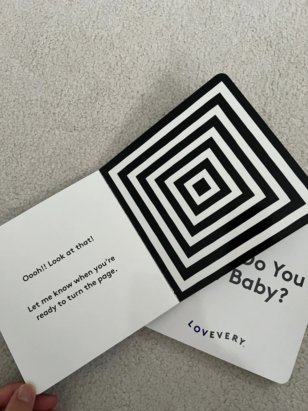 Lovevery high contrast baby books